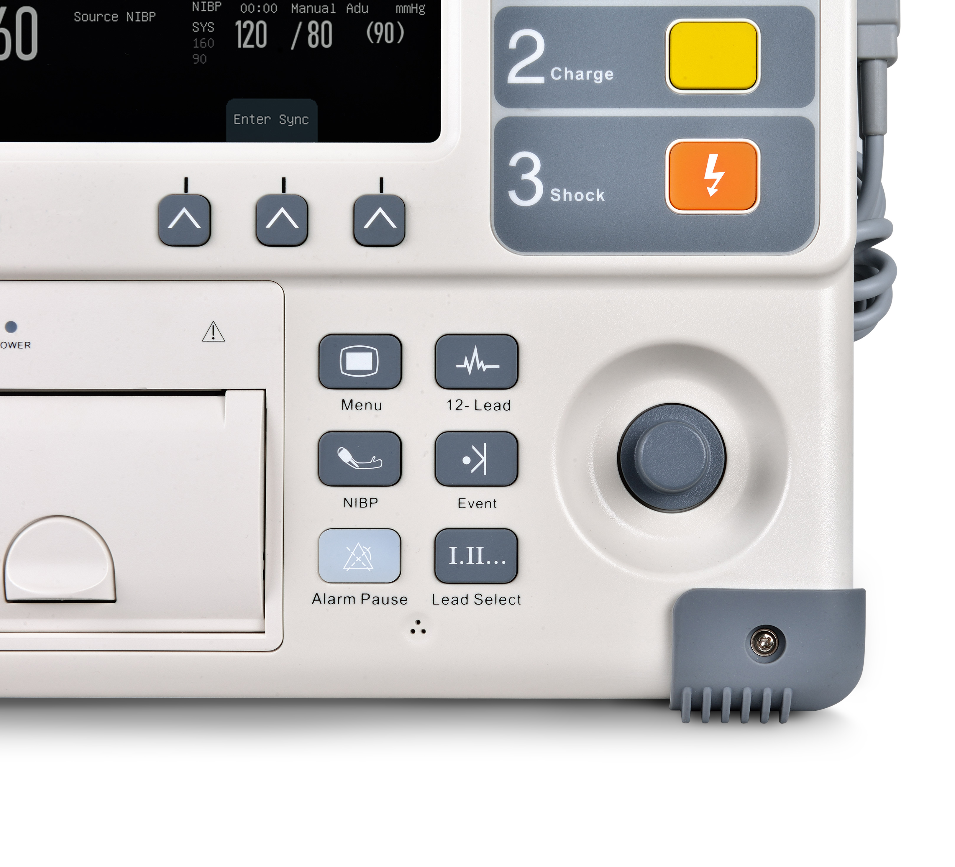 Krankenhaus AED professioneller biphassischer Defibrillator-Monitor