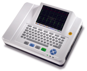 Medizinisches Elektrokardiogramm 12-Kanal-Digital-tragbares EKG-EKG-Kardiographengerät