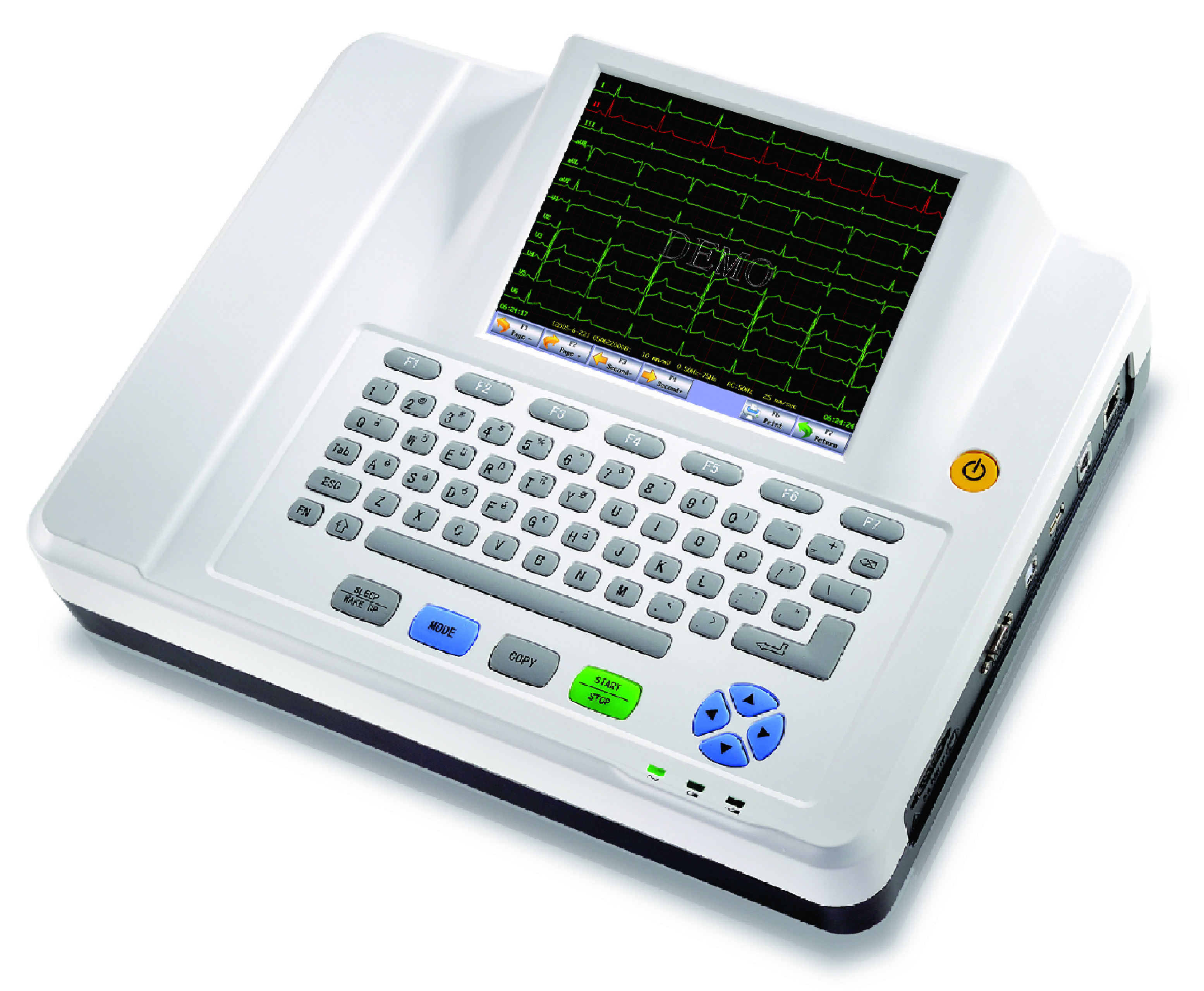 Medizinisches Elektrokardiogramm 12-Kanal-Digital-tragbares EKG-EKG-Kardiographengerät